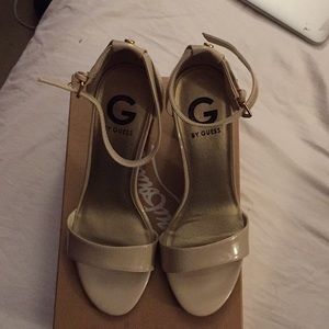 Nude heeled sandals